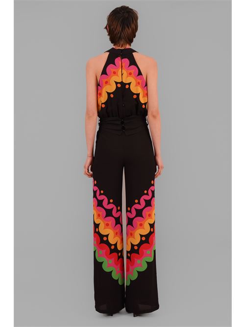 Tuta in crepe fantasia twins fantasy | T4599PRINT